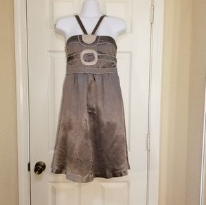 BCBGirls Grey Satin Dress